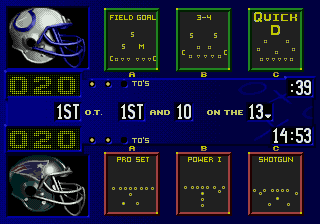NFL Quarterback Club back cover for Sega Genesis